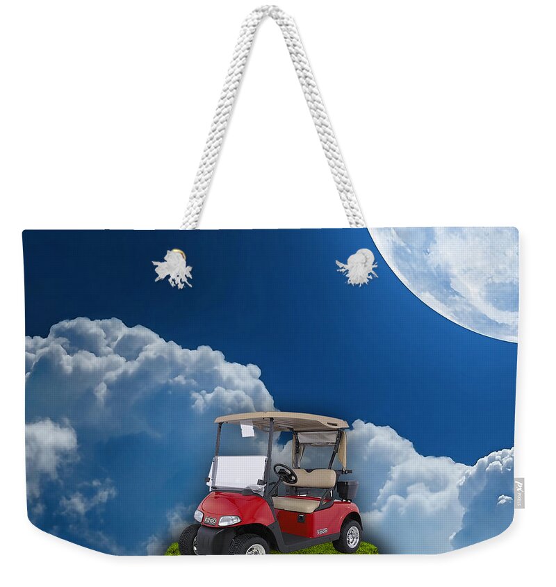 Golf Weekender Tote Bag featuring the mixed media Outdoor Golfing by Marvin Blaine