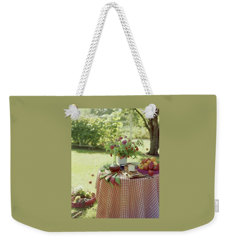 Outdoor Lunch In The Shade Of A Tree Weekender Tote Bag