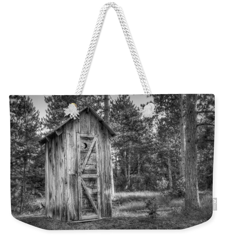 Outhouse Weekender Tote Bag featuring the photograph Outdoor Plumbing by Scott Norris