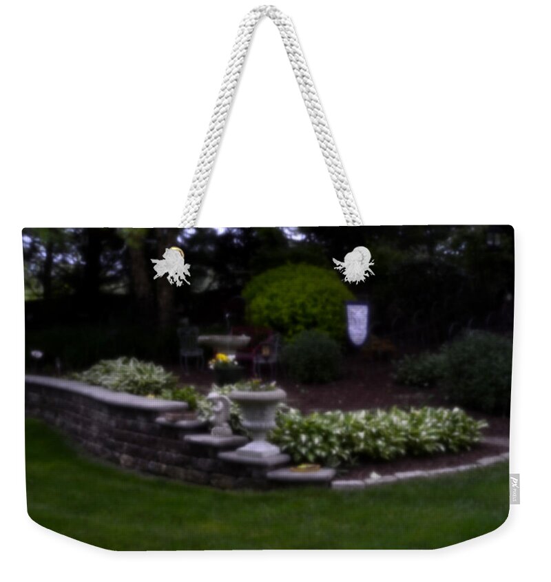 Pinhole Weekender Tote Bag featuring the photograph Outside the Garden pin-hole photo by Richard Ortolano