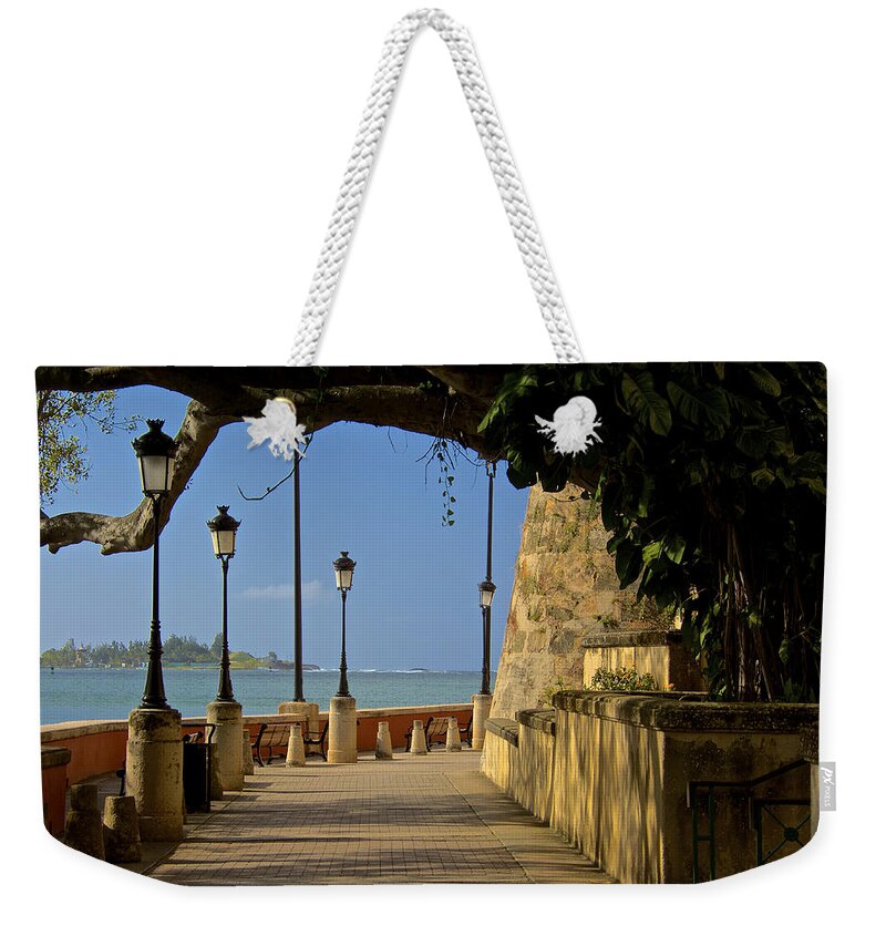 Architecture Weekender Tote Bag featuring the photograph Outside the Walls by Kathi Isserman