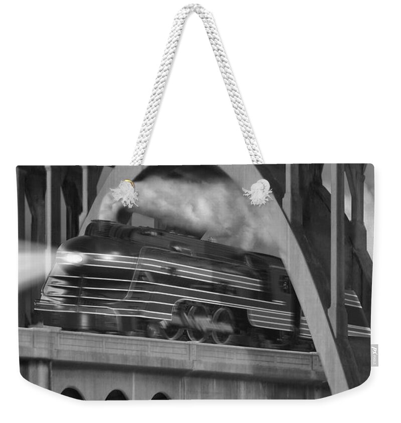 Transportation Weekender Tote Bag featuring the photograph Over and Under by Mike McGlothlen