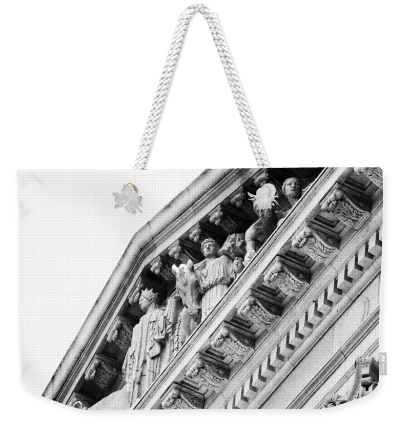 Angle Weekender Tote Bag featuring the photograph Oversight Committee by Christi Kraft