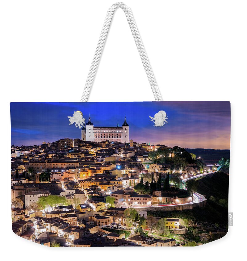 People Weekender Tote Bag featuring the photograph Overview Of The City Of Toledo In Spain by Daniel Viñé Garcia