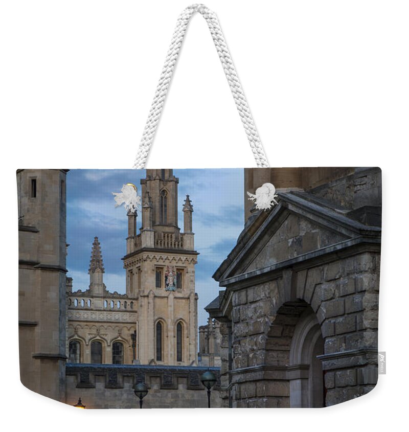 Oxford Weekender Tote Bag featuring the photograph Oxford Evening by Brian Jannsen