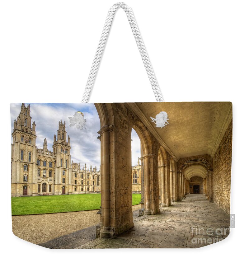 Oxford Weekender Tote Bag featuring the photograph Oxford University - All Souls College 2.0 by Yhun Suarez
