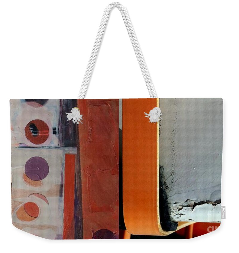 Abstract Photography Weekender Tote Bag featuring the painting p HOTography 130 by Marlene Burns
