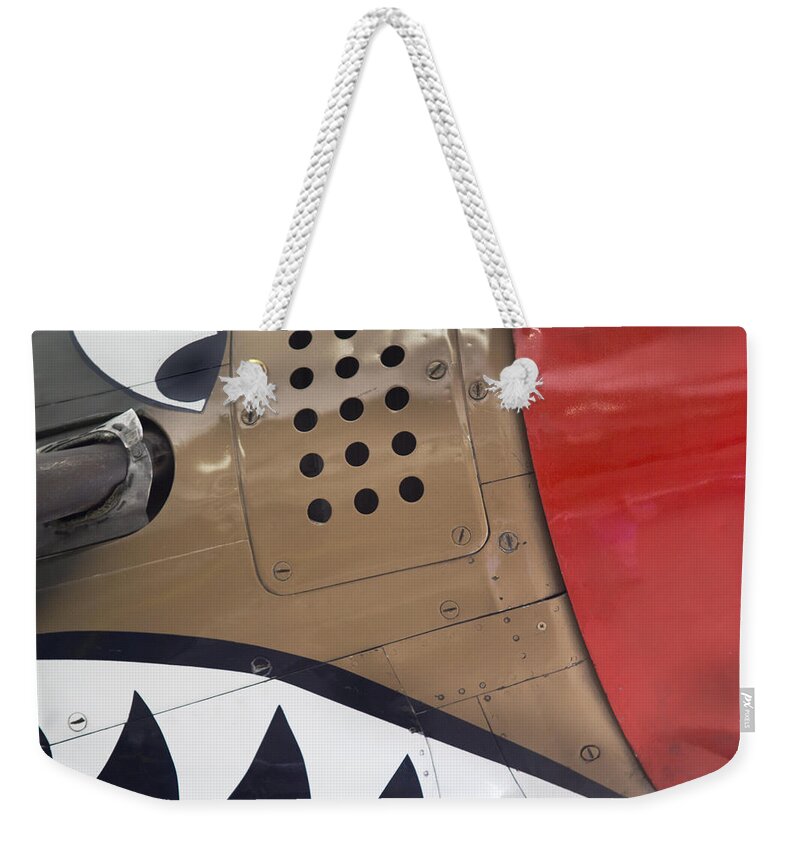 Plane Weekender Tote Bag featuring the photograph P40 Abstract by Peter J Sucy