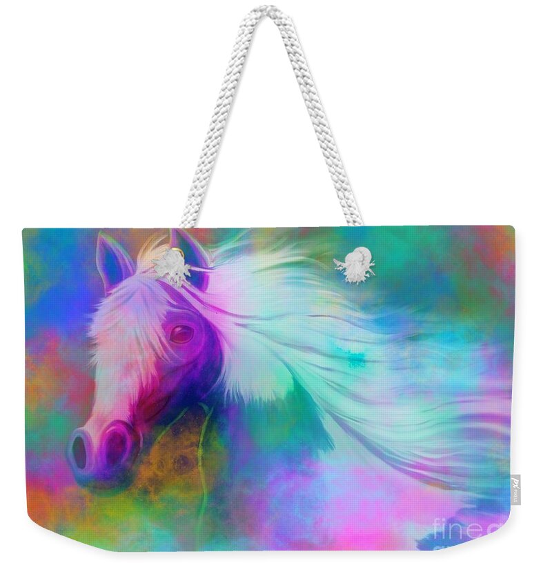 Horse Weekender Tote Bag featuring the painting Painted Pony 2 by Nick Gustafson