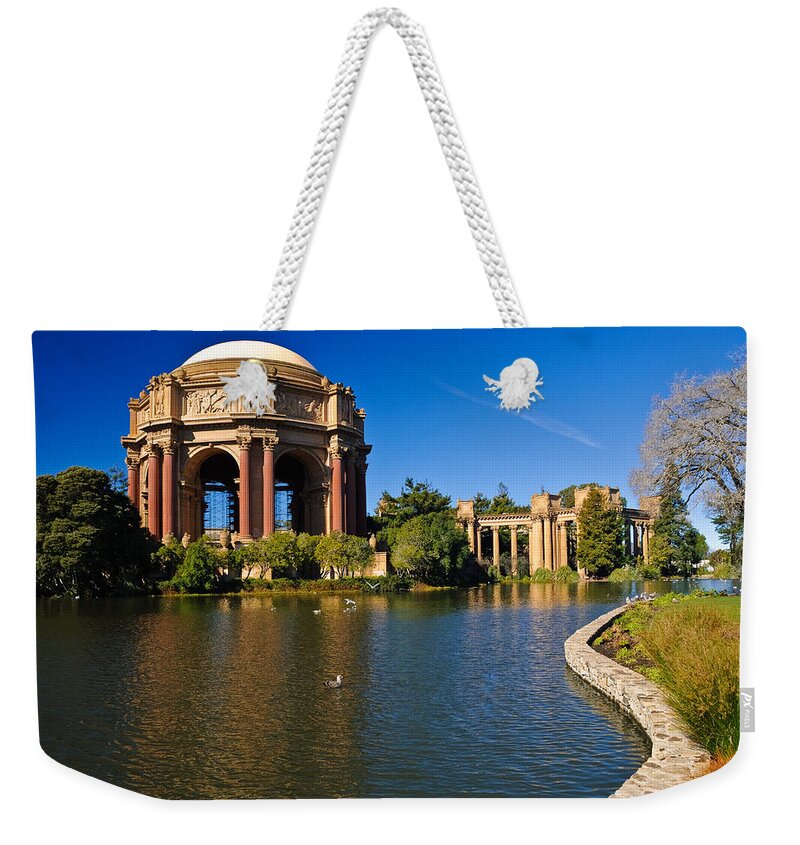 Architecture Weekender Tote Bag featuring the photograph Palace of Fine Arts by Jeff Goulden