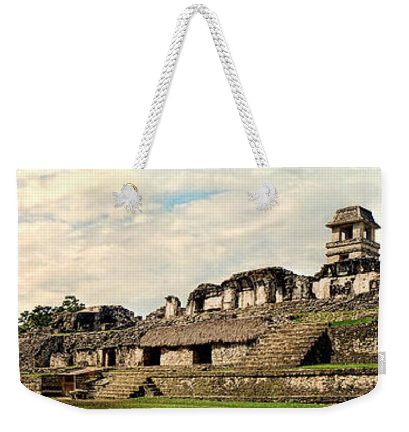 Palenque Weekender Tote Bag featuring the photograph Palenque Panorama Unframed by Weston Westmoreland