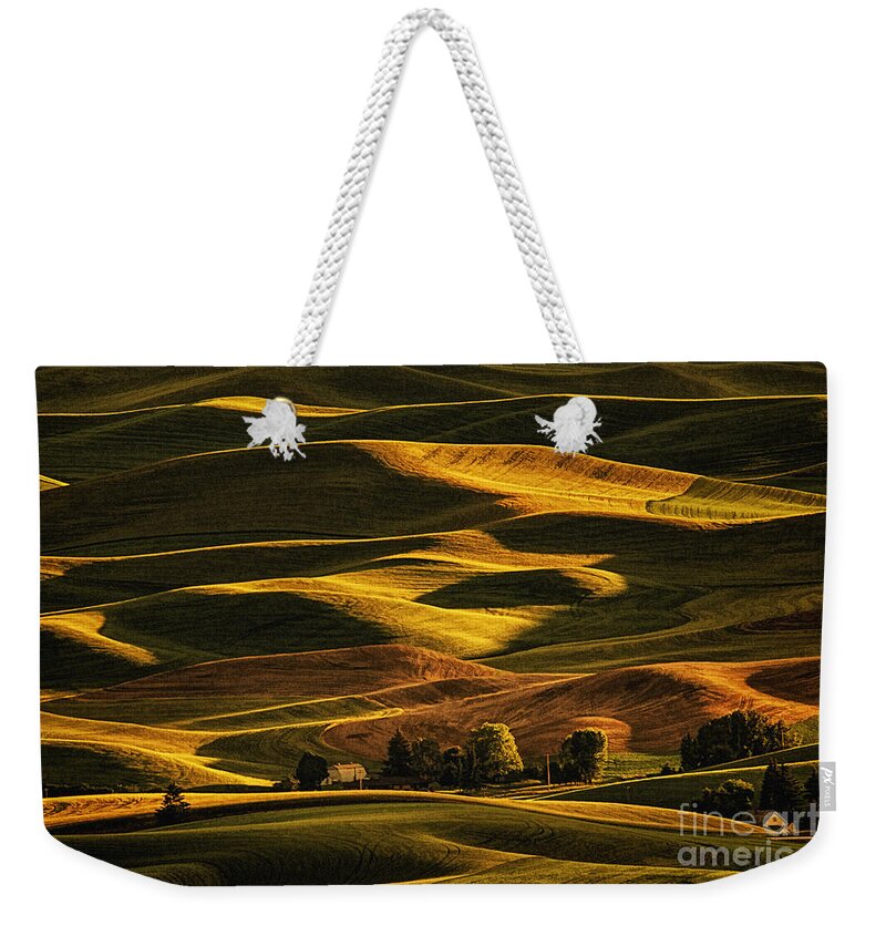Palouse Sunset From Steptoe Butte Weekender Tote Bag featuring the photograph Palouse Sunset from Steptoe Butte by Priscilla Burgers