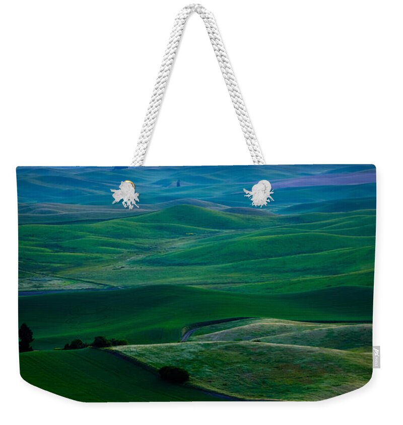 America Weekender Tote Bag featuring the photograph Palouse Velvet by Inge Johnsson