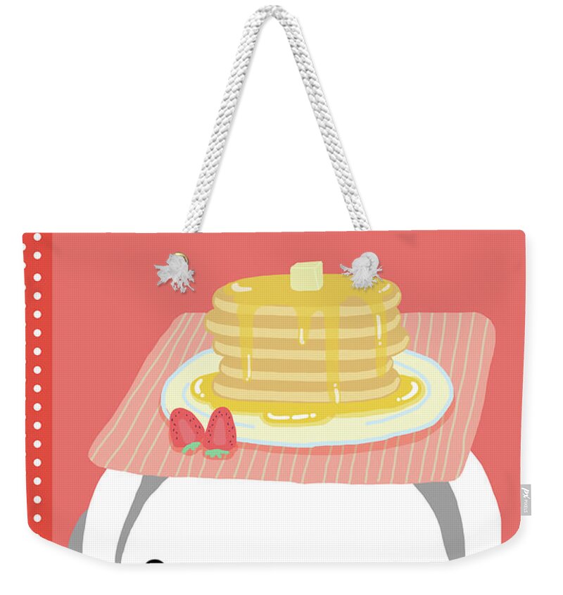 Temptation Weekender Tote Bag featuring the photograph Pancake by Littlebirth