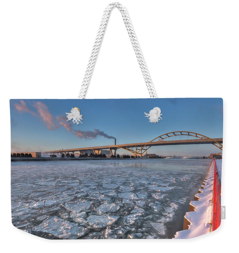 Ice Weekender Tote Bag featuring the photograph Pancakes For Breakfast by Paul Schultz