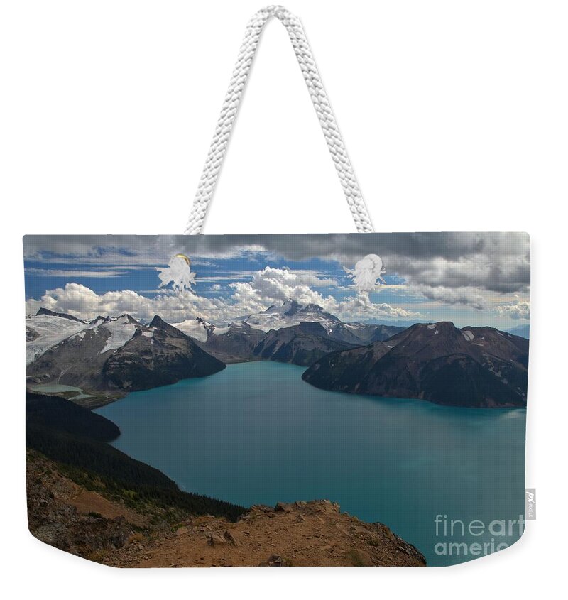 Garibaldi Lake Weekender Tote Bag featuring the photograph Panorama Overlook At Garibaldi Provincial Park by Adam Jewell