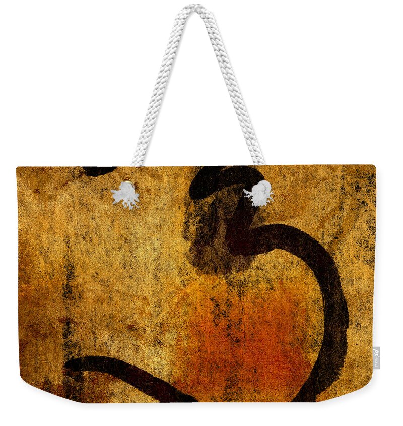 Paper Weekender Tote Bag featuring the photograph Paper Ink and Cement by Carol Leigh