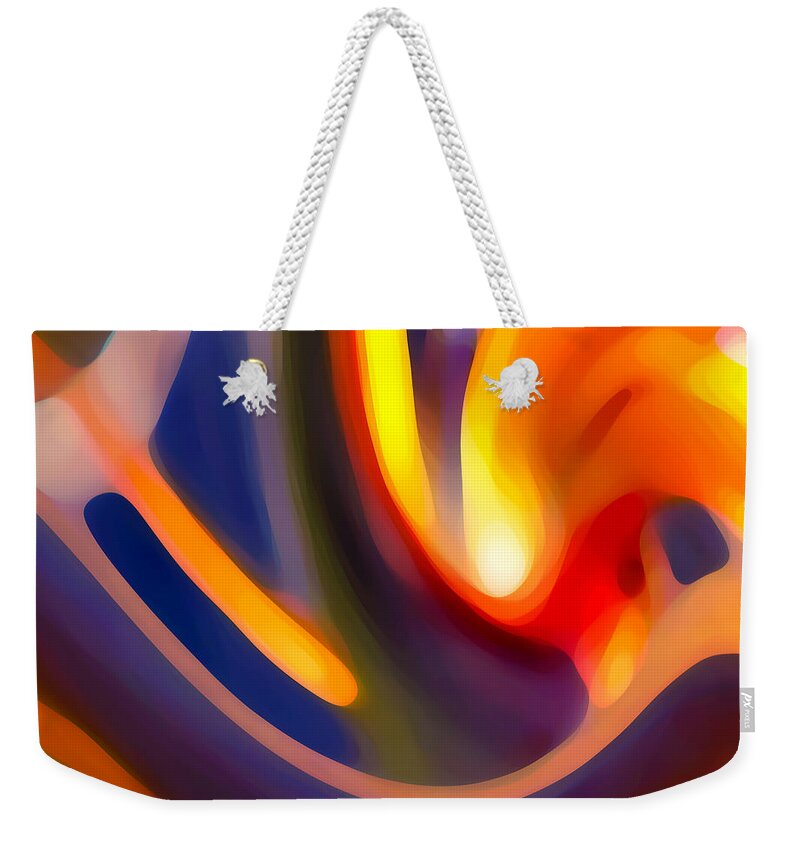 Abstract Art Weekender Tote Bag featuring the photograph Paradise Creation by Amy Vangsgard