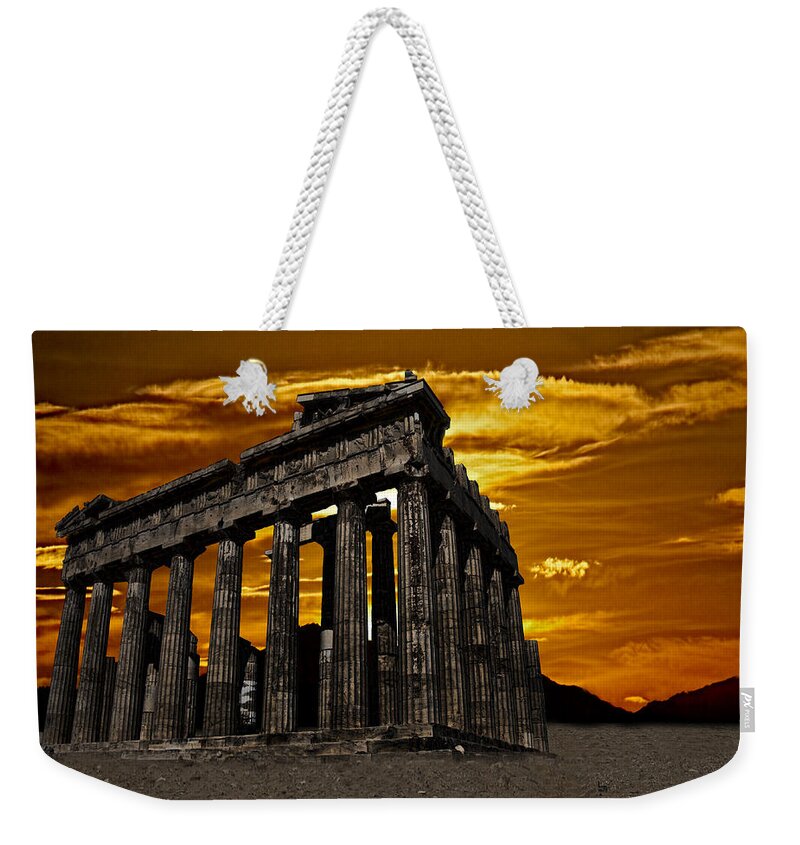 Parthenon Weekender Tote Bag featuring the photograph Parthenon by Shirley Mangini