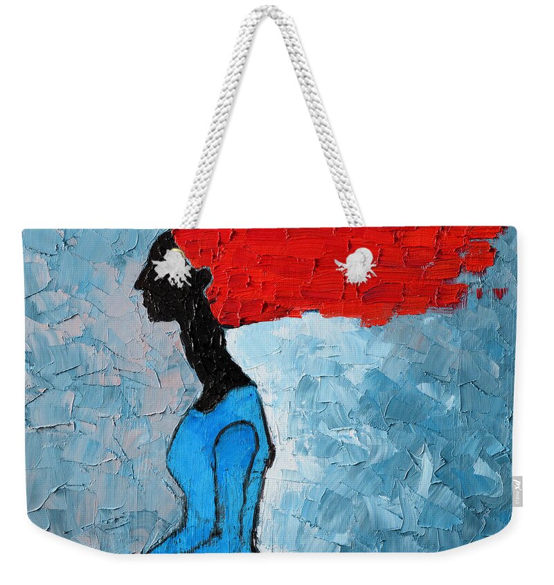 Woman Weekender Tote Bag featuring the painting Passion Seeker by Ana Maria Edulescu