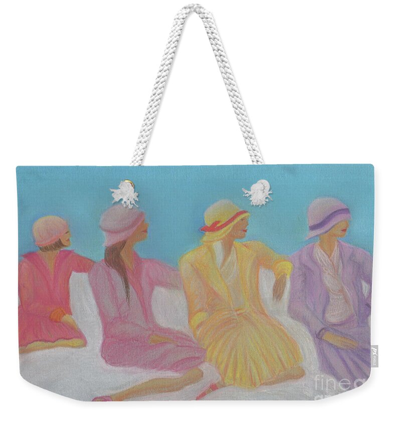 First Star Art Weekender Tote Bag featuring the painting Pastel Hats by jrr by First Star Art