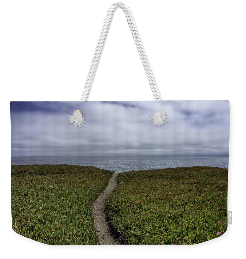 Landscape Weekender Tote Bag featuring the photograph Path to the Pacific by Weir Here And There