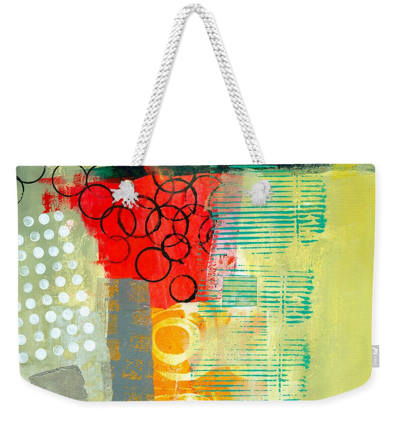 Pattern Weekender Tote Bag featuring the painting Pattern Study #3 by Jane Davies
