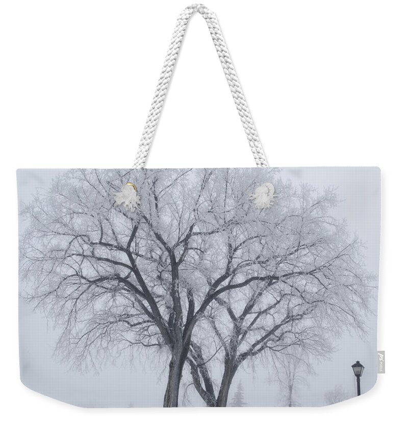 B&w Weekender Tote Bag featuring the photograph Peace by Sandra Parlow