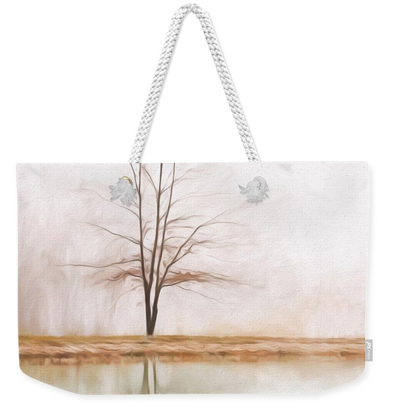 Fall Weekender Tote Bag featuring the photograph Peacefulness by Lori Dobbs