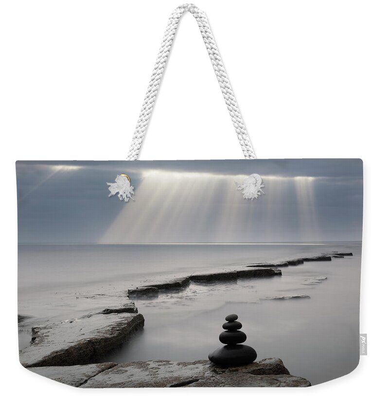 Tranquility Weekender Tote Bag featuring the photograph Pebbles, Kimmeridge Bay, Dorset, Uk by Travelpix Ltd