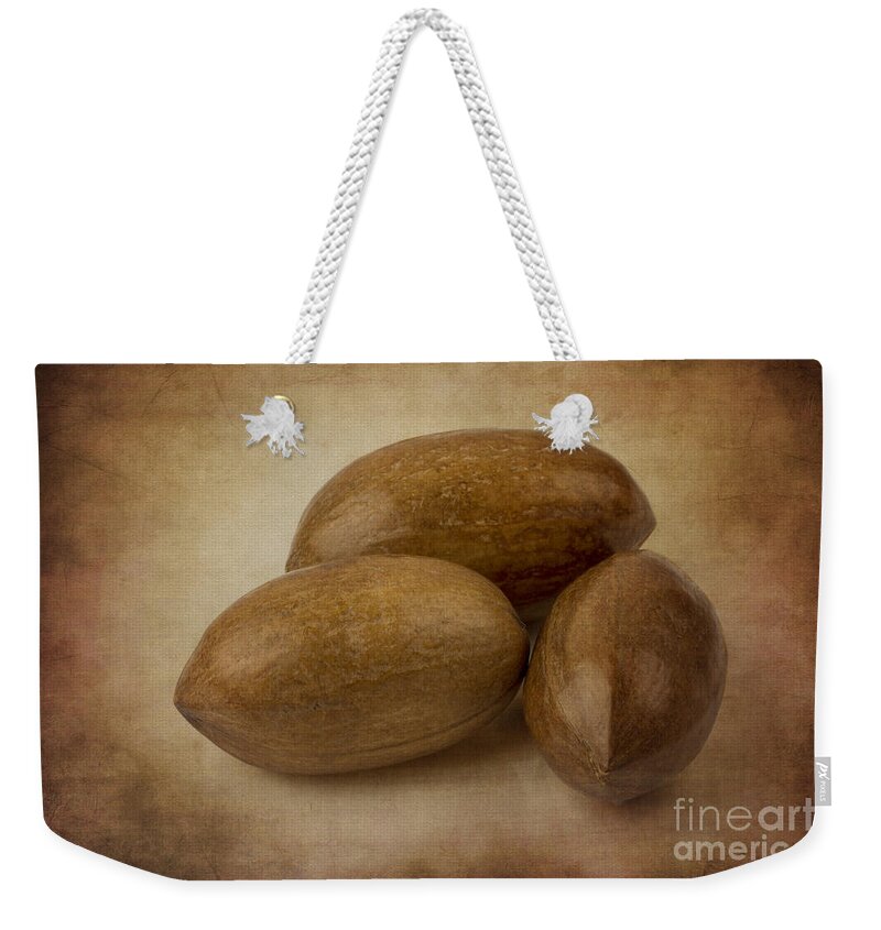 Clare Bambers Weekender Tote Bag featuring the photograph Pecans. by Clare Bambers