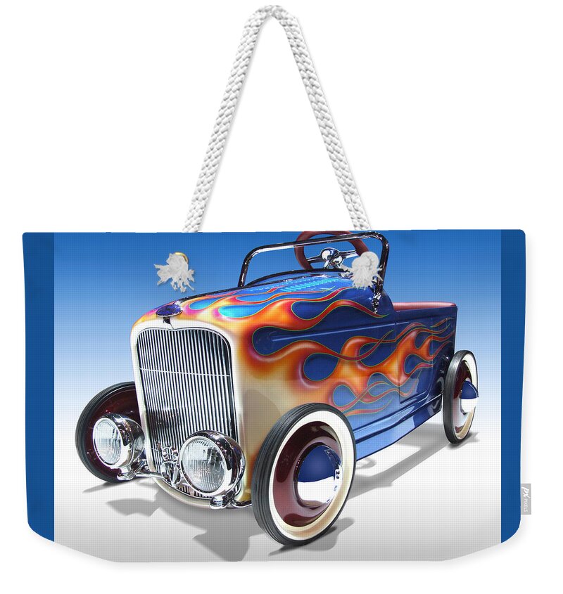 Peddle Car Weekender Tote Bag featuring the photograph Peddle Car by Mike McGlothlen