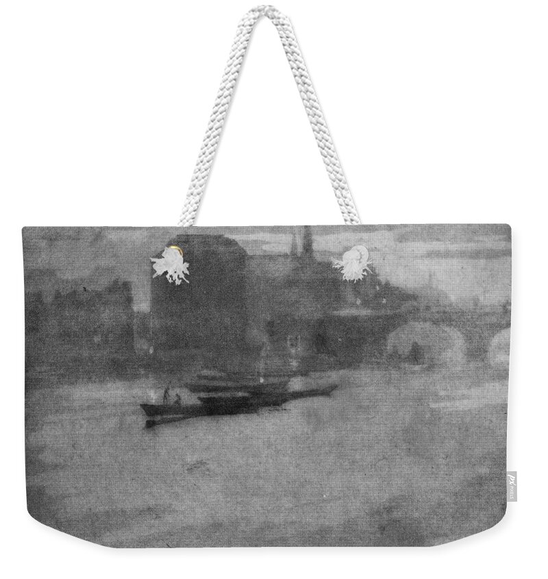 1903 Weekender Tote Bag featuring the painting Pennell Thames, 1903 by Granger