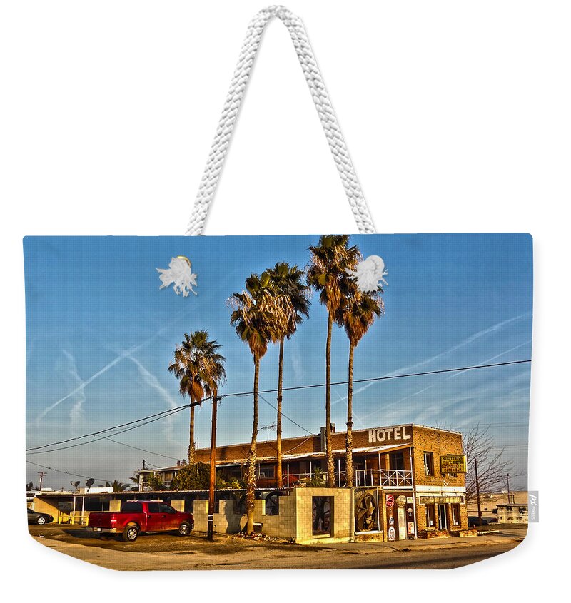 Penny Bar Weekender Tote Bag featuring the photograph Penny Bar McKittrick California by Lanita Williams