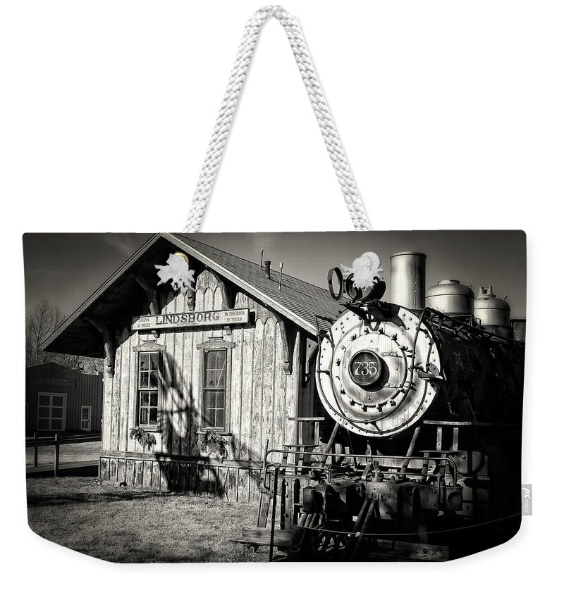 Old Mill Museum Weekender Tote Bag featuring the photograph Permanent Stop by Ben Shields