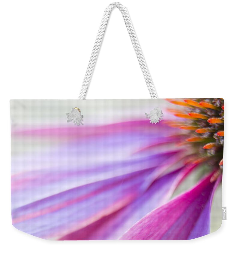 Echinacea Weekender Tote Bag featuring the photograph Petal Pink by Caitlyn Grasso