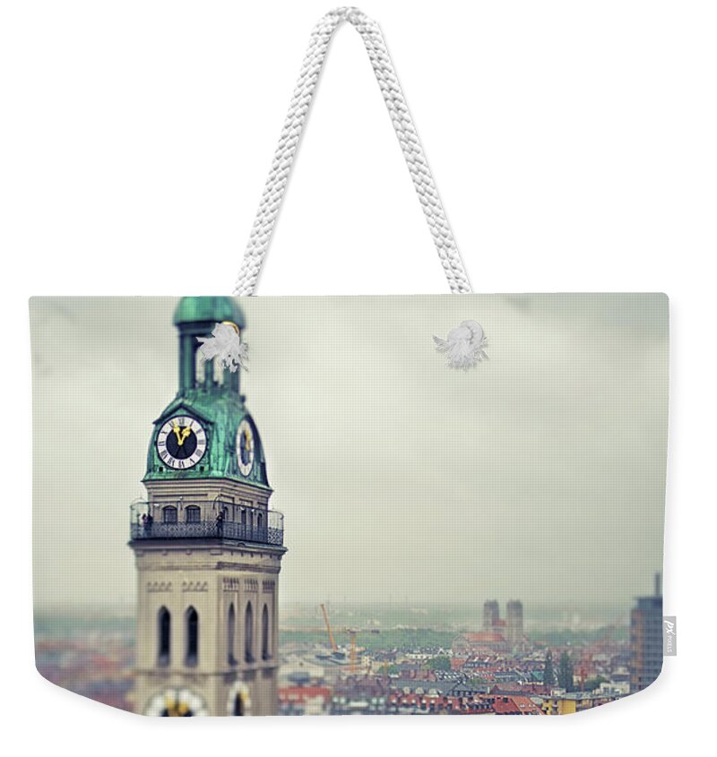 Tranquility Weekender Tote Bag featuring the photograph Peterskirche St. Peters Church And by Elisabeth Schmitt