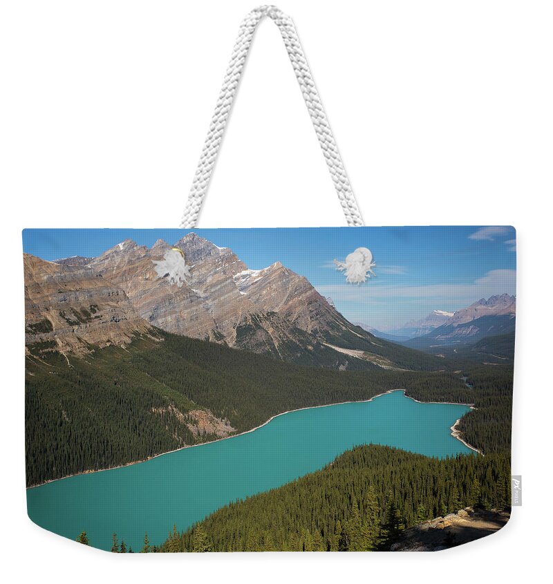 Scenics Weekender Tote Bag featuring the photograph Peyto Lake by Ritu Vincent