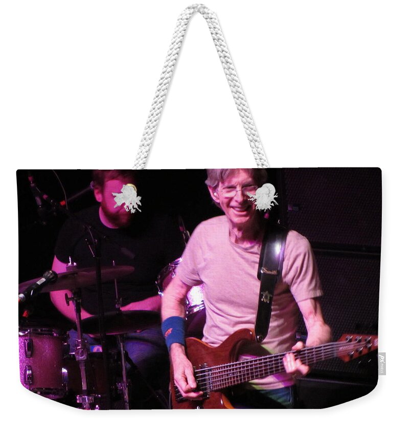 Music Weekender Tote Bag featuring the photograph Phil Lesh - Musician - Bass Player - Celebrities - Grateful Dead by Susan Carella