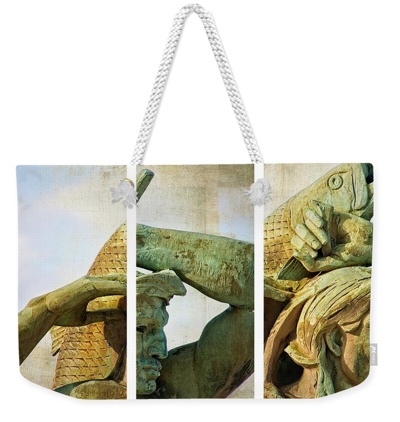 Swann Fountain Weekender Tote Bag featuring the photograph Pieces And Parts by Alice Gipson