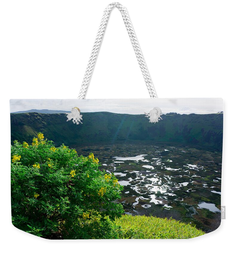 Easter Island Weekender Tote Bag featuring the photograph Piercing Sunlight by Kent Nancollas
