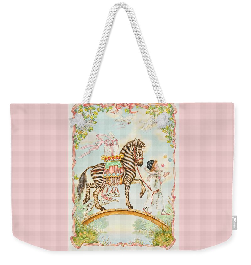 Birthday Weekender Tote Bag featuring the painting Pierrot by Lynn Bywaters