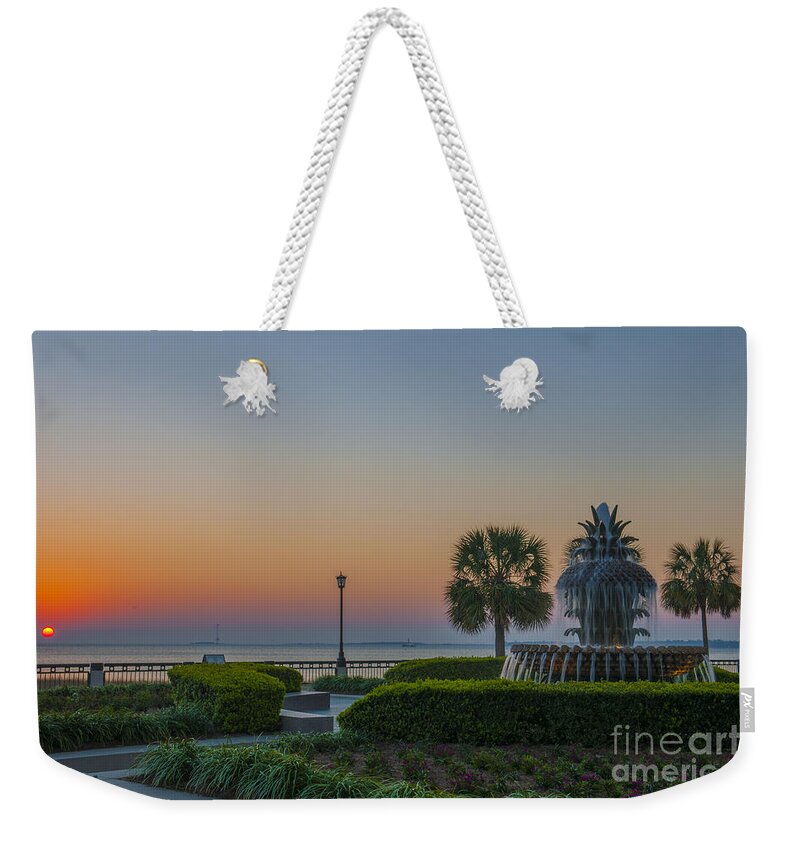 Pineapple Fountain Weekender Tote Bag featuring the photograph Dawns Light by Dale Powell