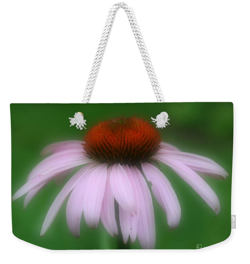 Coneflower Weekender Tote Bag featuring the photograph Pink Coneflower by Smilin Eyes Treasures