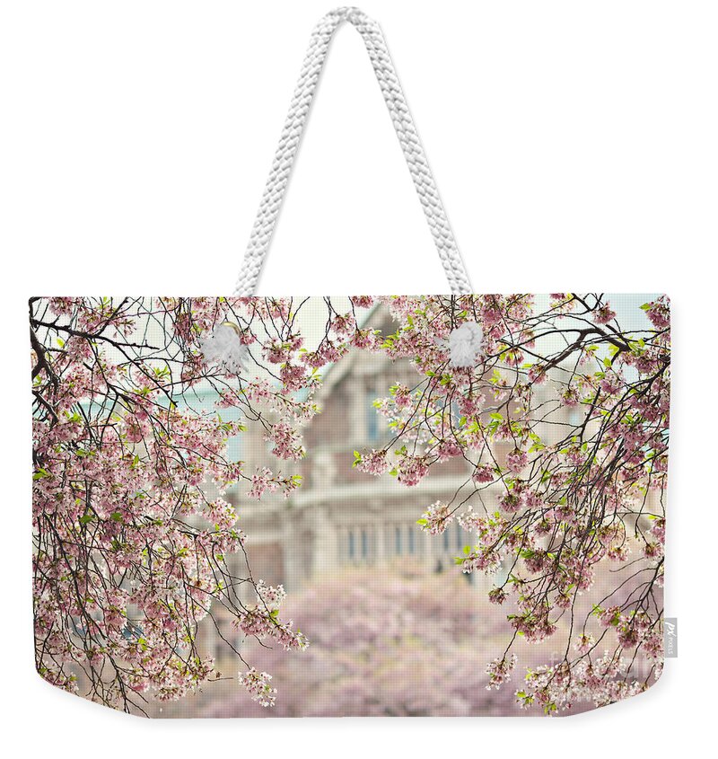 Cherry Blossoms Weekender Tote Bag featuring the photograph Pink Dream by Sylvia Cook