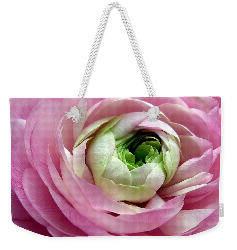 Flowers Weekender Tote Bag featuring the photograph Pink Petticoat by Jessica Jenney