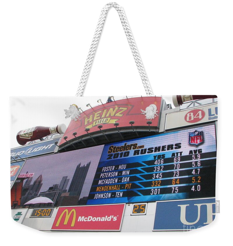 Heinz Field Weekender Tote Bag featuring the photograph Pittsburgh Ketchup by Michael Krek