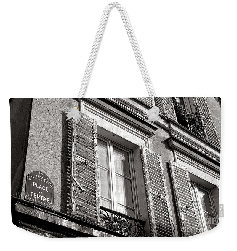Paris Weekender Tote Bag featuring the photograph Place du Tertre by Olivier Le Queinec
