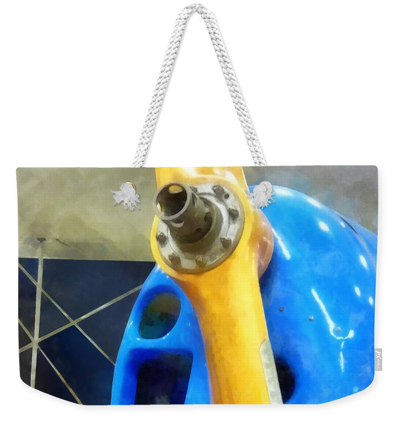 Pilot Weekender Tote Bag featuring the photograph Planes - Great Lakes Sport Trainer by Susan Savad