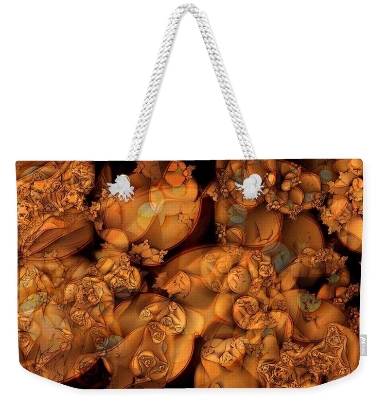 Collage Weekender Tote Bag featuring the digital art Platelets by Ronald Bissett